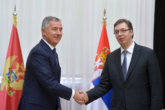 Milo Đukanović i Aleksandar Vučić